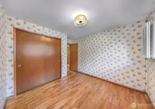 Large closet for second bedroom