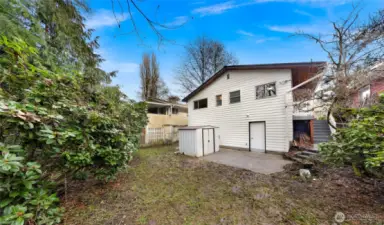 Basement access door.