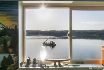 This is the view from the main/upper floor.