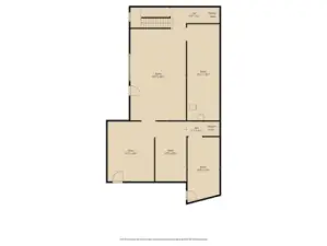 Lowest Level with tall ceilings and garage door that opens to the bulkhead.