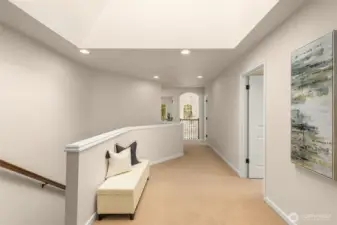 Huge skylight on upstairs hall way