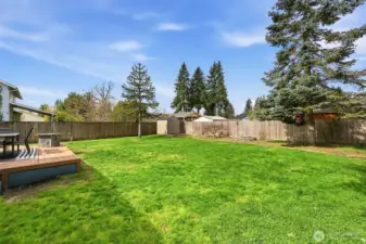 Large yard