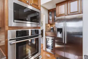 Stainless steel appliance included.