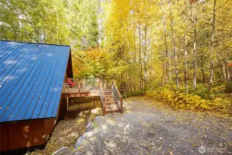 Main home - secluded back deck