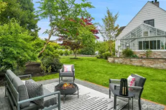 Tranquil and peaceful patio.