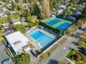 Blue Ridge Swim and Tennis Club is located directly across the street.