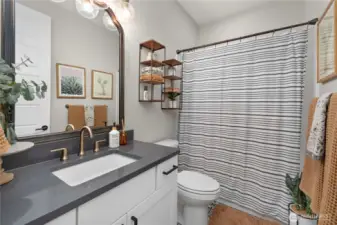 Private full bath next to main floor bedroom