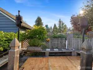 Even more gathering space in the backyard.