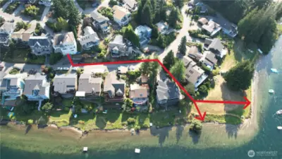 North Point park is a short walk for wonderful lake access!