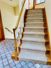 New Carpet on stairs.