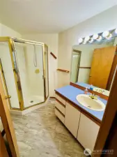 Downstairs bathroom.