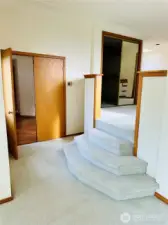 Double door entry to bedroom.
