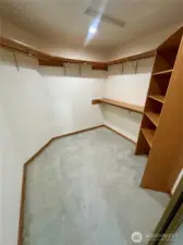 Large walk in closet.