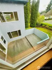 Private deck.
