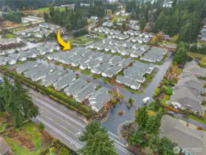 Just over 1/2 a mile to The Green First Town Center, where you'll find everything from grocery stores, to custom bakeries, restaurants, dog groomers and more!