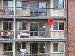 Unit With West Facing Deck