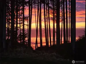 Sunset views from the deck.