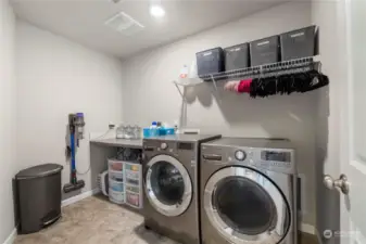 Upstairs laundry room. Washer and dryer included!