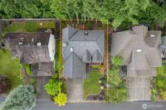 The aerial of the home.  Welcome home!