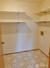 Walk-in Pantry and Laundry Room off the Kitchen.