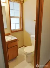 Downstairs 1/2-bath.