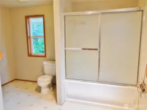 Roomy Master Bathroom.