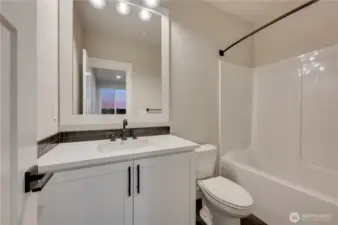 basement level bathroom