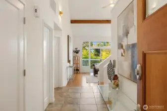 Bright and light interior greets you!