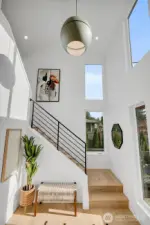 Open entry & staircase.