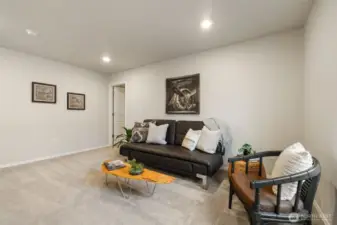 Upstairs bonus living space.