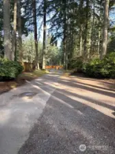 ideal long driveway for lots of parking including RV