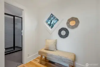 There is a walk-in closet and laundry in this space off the primary.