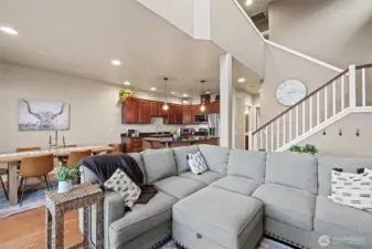 Everyone can join in the conversation while cooking or watching a game.