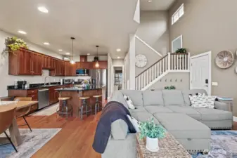 The open design creates a great gathering atmosphere.