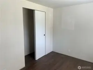 Bedroom 1 closet area.