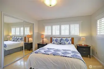 2nd bedroom is pristine and peaceful.