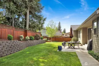 You’re gonna love the well-manicured yard! It leaves an impression and is a refreshing change from having 3 or 4 two-story houses peeking into your back yard!