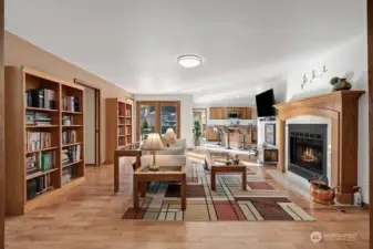 Family room off kitchen