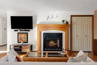 Family room & storage closet
