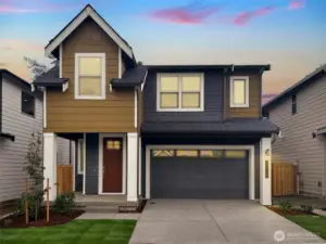 Exterior of the actual home.