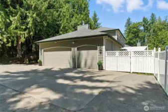 3-car garage with ample parking