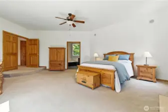 Main-floor Primary Bedroom and Bathroom