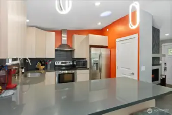 Updated kitchen with pantry.