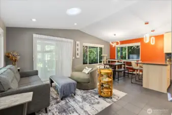 Open concept living.