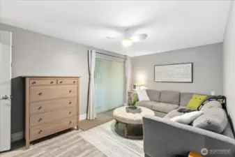 Downstairs living space.