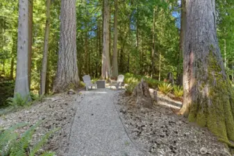 Enjoy the serenity amongst the trees.