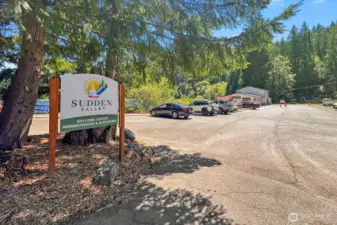 Community welcome and admin center, plus paddle only lake.
