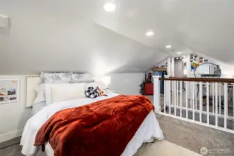 Upper floor has two rooms.