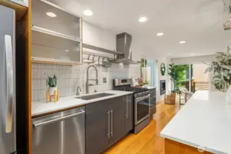 Luxury Kitchen w Stainless Steel Appliances