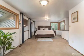 Upstairs loft currently being used as primary suite.